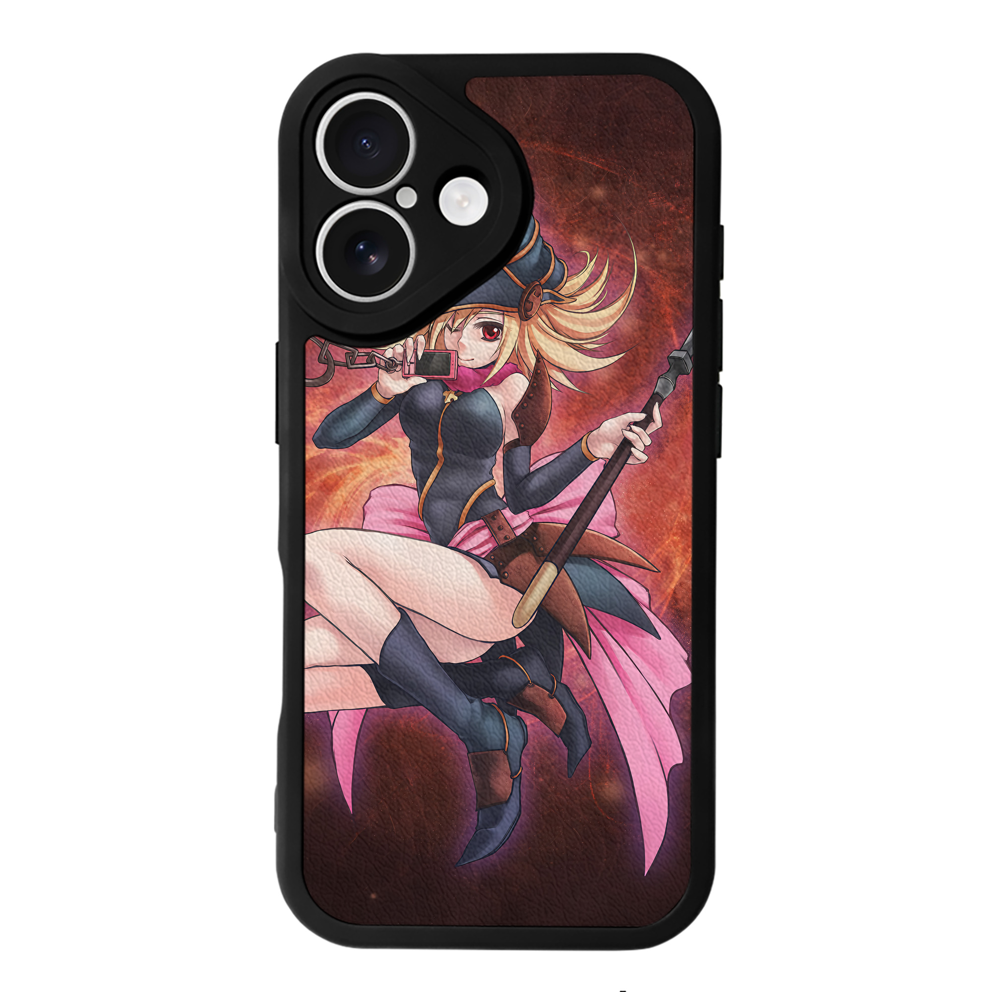 （画像用） 遊☆戯☆王 Yu-Gi-Oh! 【iPhone 16シリーズ対応】シリコンスマホケース（レザー調） 材質：シリコン